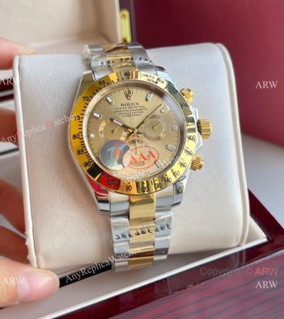 Rolex Cosmograph Daytona Replica Watch 43mm Two Tone Case